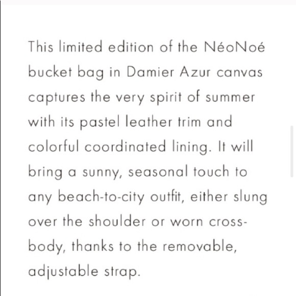 •Louis Vuitton🇫🇷Néonoé Damier Azur Bluét - Picture 5 of 16